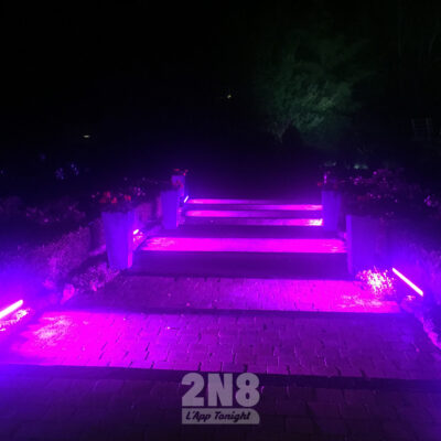 Location décoration lumineuse escalier mariage tonightsound